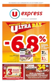 Prospectus U Express à Munster, "La quinzaine des prix ultra bas", 20 pages de promos valables du 08/10/2024 au 20/10/2024