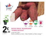 Patate douce beauregard ipomea batatas dans le catalogue E.Leclerc
