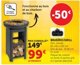 Braséro/Grill en promo chez Super U Douarnenez à 99,00 €
