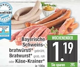 Bayerische Schweinsbratwürstl Angebote bei EDEKA Straubing für 1,19 €