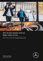 Mercedes-Benz Prospekt "Weil Sie Ihre Kunden nicht im Regen stehen lassen.", 4 Seiten, für Mainz, 17.09.2019 - 11.11.2019 Mercedes-Benz Prospekt "Weil Sie Ihre Kunden nicht im Regen stehen lassen.", 4 Seiten, für Mainz, 17.09.2019 - 11.11.2019