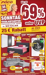 Aktueller POCO Möbel & Einrichtung Prospekt für Braunfels: bis zu 69% unter UVP mit 6} Seiten, 19.10.2024 - 25.10.2024