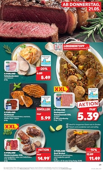 Hackfleisch im Kaufland Prospekt "Hier bin ich richtig" mit 58 Seiten (Halle (Saale))