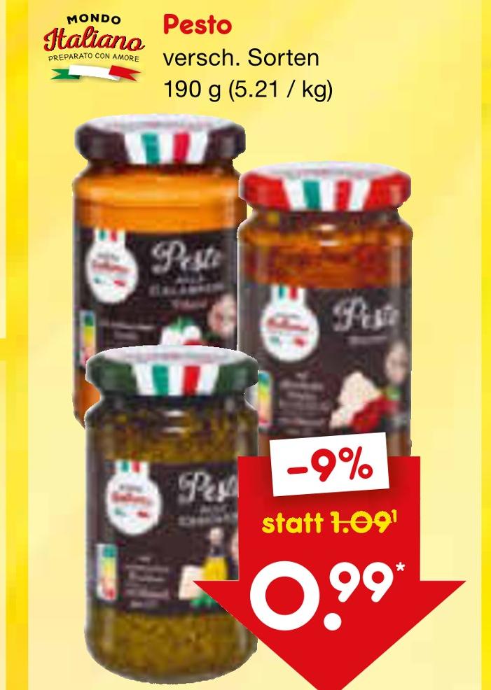 Pesto von Mondo Italiano im aktuellen Netto Marken-Discount Prospekt