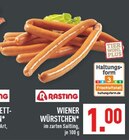 WIENER WÜRSTCHEN im Angebot bei Marktkauf in Gelsenkirchen WIENER WÜRSTCHEN Angebote von Rasting bei Marktkauf Gelsenkirchen für 1,00 €