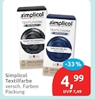 Textilfarbe von simplicol im aktuellen budni Prospekt