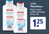 Waschlotion Sensitiv von Lacura im aktuellen ALDI SÜD Prospekt für 1,25 €