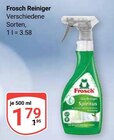 Reiniger im Angebot bei GLOBUS in Oberhausen Reiniger Angebote von Frosch bei GLOBUS Oberhausen für 1,79 €