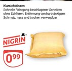 Klarsichtkissen im Angebot bei GLOBUS in Bochum Klarsichtkissen Angebote von NIGRIN bei GLOBUS Bochum für 0,99 €