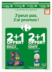 Prospectus Carrefour Proximité de la semaine "J'peux pas, J'ai promos !" avec 1 pages, valide du 03/09/2024 au 15/09/2024 pour Metz et alentours