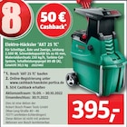Elektro-Häcksler 'AXT 25 TC' bei BAUHAUS im Prospekt "Handzettel KW 40" für 395,00 €