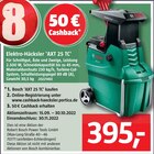 Elektro-Häcksler 'AXT 25 TC' Angebot in Elztal Elektro-Häcksler 'AXT 25 TC' im aktuellen Prospekt bei BAUHAUS in Elztal