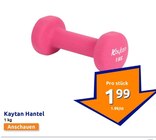 Hantel im Angebot bei Action in Warendorf Hantel Angebote von Kaytan bei Action Warendorf für 1,99 €