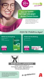 mea - meine apotheke Prospekt für Hamburg: "Unsere August-Angebote", 4 Seiten, 01.08.2025 - 31.08.2025