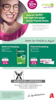 Aktueller mea - meine apotheke Prospekt "Unsere August-Angebote" Seite 1 von 4 Seiten für Hamburg