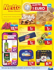 Aktueller Netto Marken-Discount Prospekt mit Kaffee, "Aktuelle Angebote", Seite 1