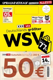 Aktueller XXXLutz Möbelhäuser Möbel & Einrichtung Prospekt in Glückstadt und Umgebung, "Deutschlands größter WSV" mit 8 Seiten, 27.12.2024 - 14.01.2025