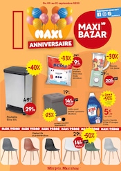 Prospectus Maxi Bazar "MAXI ANNIVERSAIRE" en cours à Meudon, Page 1 Catalogue Maxi Bazar en cours à Meudon, "MAXI ANNIVERSAIRE", Page 1