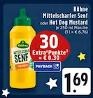 Mittelscharfer Senf oder Hot Dog Mustard bei EDEKA im Schwalmtal Prospekt für 1,69 €