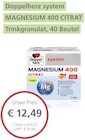 MAGNESIUM 400 CITRAT von Doppelherz für 12,49 € bei LINDA im Angebot MAGNESIUM 400 CITRAT von Doppelherz im aktuellen LINDA Prospekt