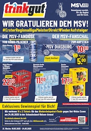 Trinkgut Prospekt für Duisburg mit 6 Seiten Trinkgut Prospekt für Duisburg: "Aktuelle Angebote", 6 Seiten, 19.05.2025 - 24.05.2025