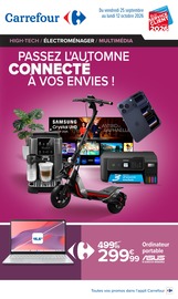 Promos Ordinateur dans le catalogue "PASSEZ L'AUTOMNE CONNECTÉ À VOS ENVIES !" de Carrefour Ordinateur en promo dans le catalogue Carrefour à la page 1