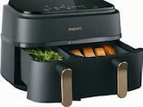 Doppel-Heißluft-Fritteuse NA352/04 von PHILIPS für 129,99 € bei MEDIMAX im Angebot Doppel-Heißluft-Fritteuse NA352/04 von PHILIPS im aktuellen MEDIMAX Prospekt