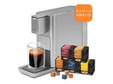 Qbo ICONIC + 40 Kapseln Kapselmaschine Silber von TCHIBO im aktuellen MediaMarkt Saturn Prospekt für 39,00 €