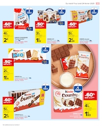 Offre Kinder Chocolat dans le catalogue Carrefour du moment à la page 35