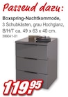 Boxspring-Nachtkommode für 119,95 € bei Möbel AS im Angebot Boxspring-Nachtkommode im aktuellen Möbel AS Prospekt
