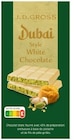 Tablette de chocolat blanc dubaï style - J.D. GROSS en promo chez Lidl Sevran à 3,19 €