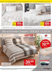 Bettdecke im Zurbrüggen Prospekt in Dülmen Aktueller Zurbrüggen Prospekt mit Bettdecke, "SONDERPREISE ZUM FEST", Seite 15