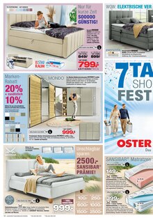 Bett im aktuellen Ostermann Prospekt (Duisburg) Bett im Ostermann Prospekt "7 TAGE SHOPPING FESTIVAL" mit 12 Seiten (Duisburg)