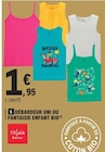 Débardeur uni ou fantaisie enfant bio - Tissaia Basics en promo chez E.Leclerc Débardeur uni ou fantaisie enfant bio - Tissaia Basics dans le catalogue E.Leclerc