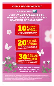 Prospectus Super U à Frasne, "La beauté à prix bas", 36 pages de promos valables du 03/04/2024 au 14/04/2024