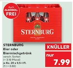 Bier oder Biermischgetränk von Sternburg für 7,99 € bei Kaufland im Angebot Bier oder Biermischgetränk von Sternburg im aktuellen Kaufland Prospekt