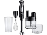 MultiQuick 5 Pro MQ 55755M, leistungsstarker Pürierstab mit Zubehör-Set, 25 Geschwindigkeiten, Turbofunktion, Stabmixer Schwarz/Edelstahl (1000 Watt, 500 ml Mini-Küchenmaschine, 600 Messbecher) im MediaMarkt Saturn Prospekt MultiQuick 5 Pro MQ 55755M, leistungsstarker Pürierstab mit Zubehör-Set, 25 Geschwindigkeiten, Turbofunktion, Stabmixer Schwarz/Edelstahl (1000 Watt, 500 ml Mini-Küchenmaschine, 600 Messbecher) von BRAUN im aktuellen MediaMarkt Saturn Prospekt für 69,99 €