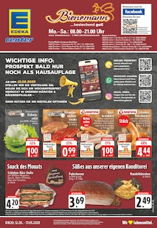 EDEKA Prospekt der Woche "Aktuelle Angebote" Seite 1, 12.05.2025 bis 17.05.2025 für Dinslaken Aktueller EDEKA Prospekt "Aktuelle Angebote" Seite 1 von 28 Seiten für Dinslaken
