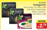 Aktuelles Fertiggericht Angebot bei Zimmermann in Bremen ab 2,79 €