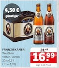 Weißbier im Angebot bei Getränke Quelle Weydringer in Lehrte Weißbier Angebote von Franziskaner bei Getränke Quelle Weydringer Lehrte für 16,99 €