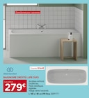 BAIGNOIRE DROITE LLIFE DUO - Gedimat à Perpignan BAIGNOIRE DROITE LLIFE DUO en promo chez Gedimat Perpignan à 279,00 €