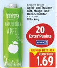 Apfel- und Traubensaft, Mango- und Bananennektar im Angebot bei E center in Falkensee Apfel- und Traubensaft, Mango- und Bananennektar Angebote von becker's bester bei E center Falkensee für 1,69 €