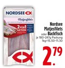 Matjesfilets oder Backfisch Angebote von Nordsee bei EDEKA Augsburg für 2,79 €