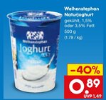 Naturjoghurt im Netto Marken-Discount Prospekt Naturjoghurt von Weihenstephan im aktuellen Netto Marken-Discount Prospekt für 0,89 €