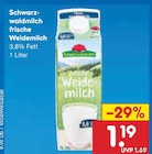 frische Weidemilch bei Netto Marken-Discount im Birkenfeld Prospekt für 1,19 €