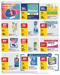 Prix et réduction Papier Toilette dans le prospectus Carrefour en cours Offre Papier Toilette dans le catalogue Carrefour du moment à la page 38