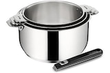 Batterie de cuisine Lagostina SET 3 CASSEROLES INDUCTION INOX 16/18/20 CM + POIGNEE SALVASPAZIO **** - Lagostina en promo chez Darty Rennes à 69,99 €