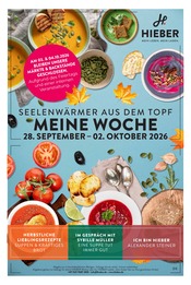 Hieber Supermarkt Prospekt der aktuellen Woche mit 18 Seiten, gültig von 28.09.2026 bis 02.10.2026, in Sasbach und Umgebung Aktueller Hieber Supermarkt Prospekt in Sasbach und Umgebung, "Aktuelle Angebote" mit 18 Seiten, 28.09.2026 - 02.10.2026