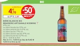 Bière blanche bio - Brasserie Artisanale Kisswing en promo chez Intermarché Bière blanche bio - Brasserie Artisanale Kisswing dans le catalogue Intermarché