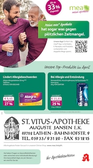 mea - meine apotheke Prospekt der KW 15 "Unsere April-Angebote" Aktueller mea - meine apotheke Prospekt "Unsere April-Angebote" Seite 1 von 4 Seiten